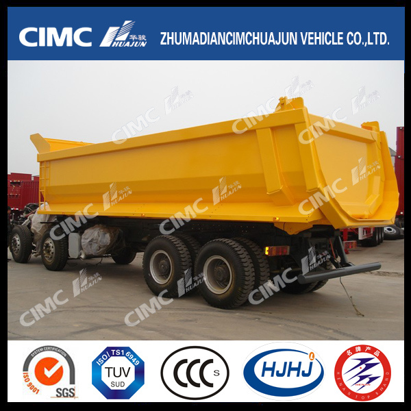 Cimc Huajun High Quality 2axle U-Shape Dump Truck 