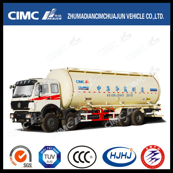 North Benz/ Beiben 8*4 Bulk Powder/Cement Tank Truck 