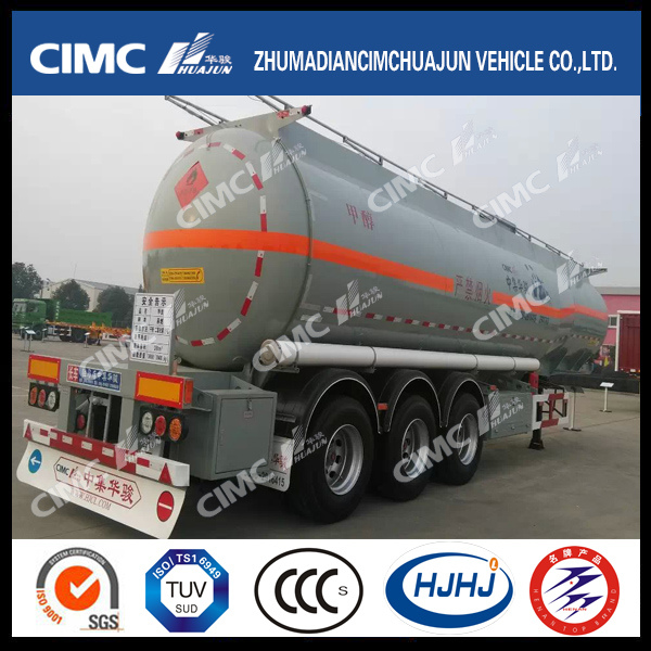 20-30cbm3axle Cimc Huajun Methanol Carbon Steel Tanker 