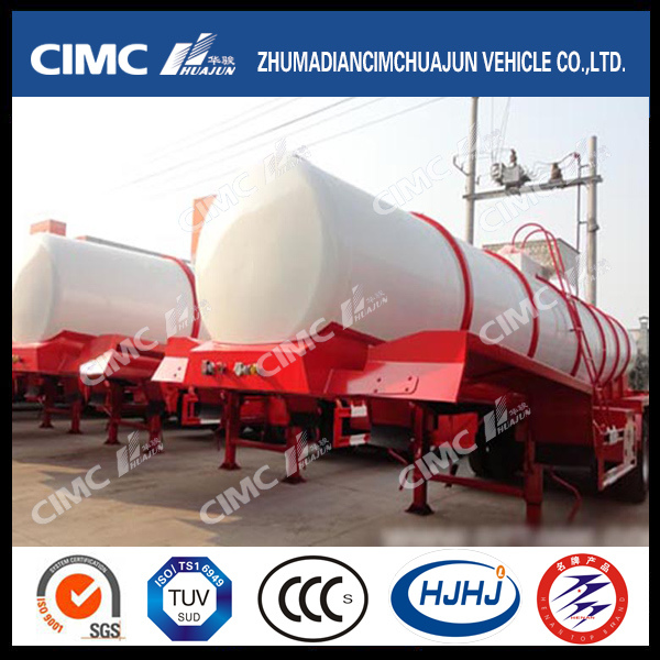 Cimc Huajun 20cbm Stainless Liquid Tanker Without Main Beam 