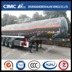 Cimc Huajun 30cbm 3axle Naoh Liquid Tanker Trailer