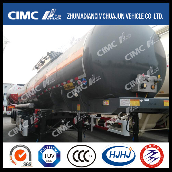 Cimc Huajun Carbon Steel 18.5cbm Acid Liquid Tanker 