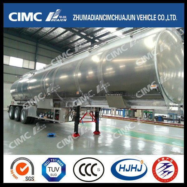 Cimc Huajun 25cbm Aluminium Alloy Oil Tank Trailer 