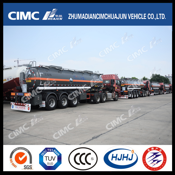 Large Quantity 3axle Chemical Liquid Tanker Delivered to Customer 