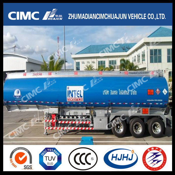 Cimc Huajun 3axle Aluminium Alloy Tanker Exported 