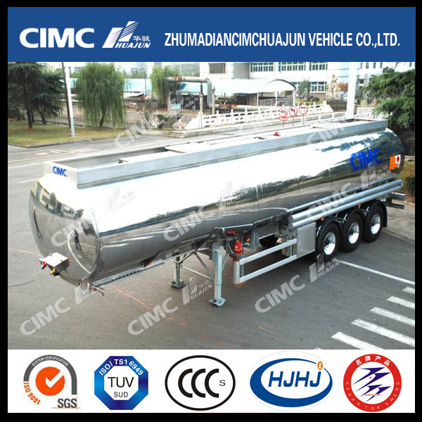 Hot Sale Cimc Huajun 3axle Fuel/Oil/LPG Aluminium Alloy Tanker 