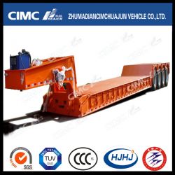 4axle Lowbed Semi-Trailer with Removable Hydraulic Gooseneck