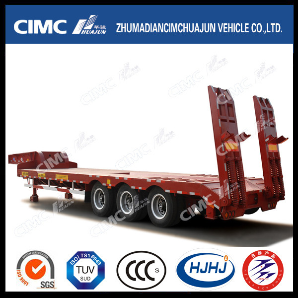 High Quality 13m 3axle Lowbed Semi-Trailer 