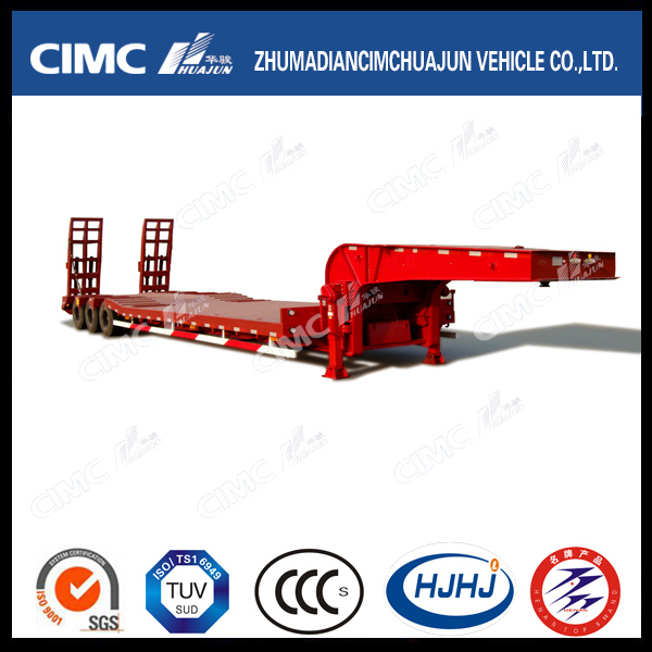 11.5m 3axle Lowbed Semi-Trailer with Concave Beam 