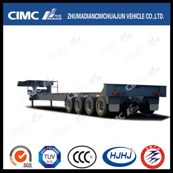 4axle Lowbed Semi Trailer for Oil Drilling 