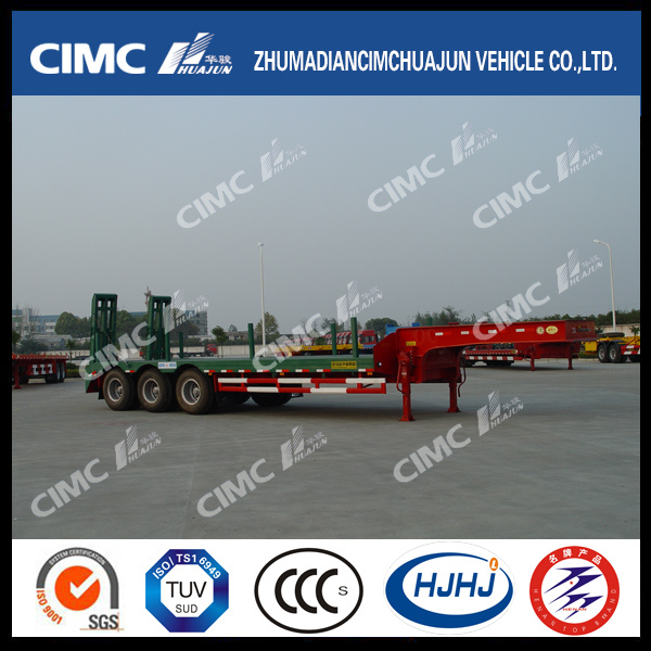 11.5m H70 High Tensile Steel Lowbed Semi Trailer with Pillars 