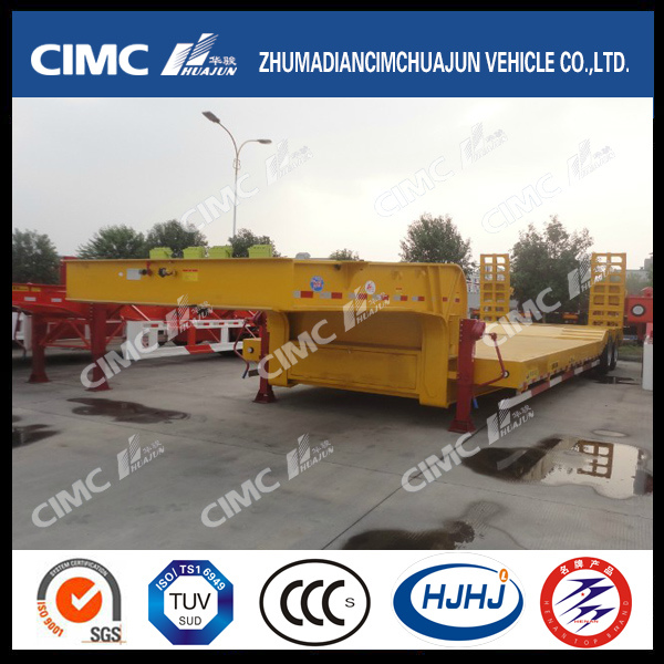 Cimc Huajun 3 Axles Ultra-Wider Lowbed Semi-Trailer 