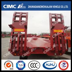 Wide Use Cimc Huajun 13m Axle Lowbed Semi Trailer