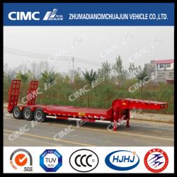 High Strenth Cimc Huajun 13m Lowbed Semi-Trailer