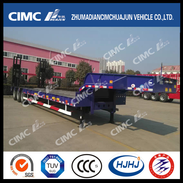 3line 6axle Lowbed Semi-Trailer with Concave Beam 