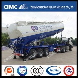 Cimc Huajun Rear-Tipping Grain Powder Semi-Trailer