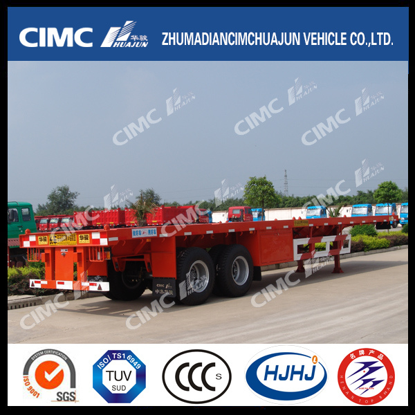 2axle 40FT Flatbed Semi-Trailer with Main Beam Widened and Thickened 