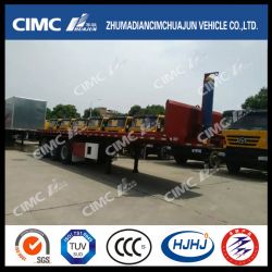 Cimc Huajun Rear-Tipping Skeleton Container Semi Traile