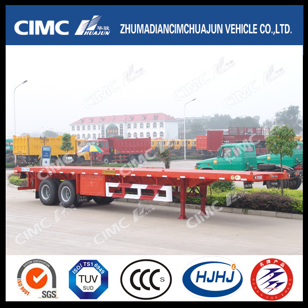 High Quaility 2axle Flatbed Trailer with Competitive Price 