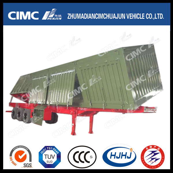 New Design Multi-Section Van/Box Dual-Side Tipping/Dumping Semi Trailer 