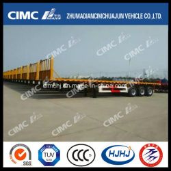 Cimc Huajun 45FT 3axle Flatbed Semi Trailer Exported in Bulk Quantity