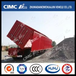 Cimc Huajun 3axle Van/Box Side-Tipping Trailer