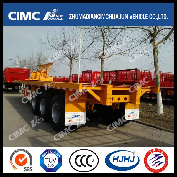 Cimc Hj Hot Exported 40FT 3axle Flatbed Trailer 