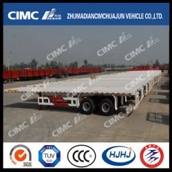 40FT 2axle Strengthened-Beam Flatbed Trailer Exported