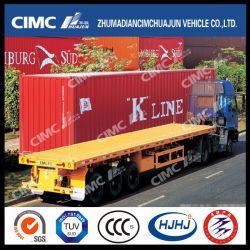 Hot Cimc Huajun 40FT Huajun Flatbed Semi-Trailer