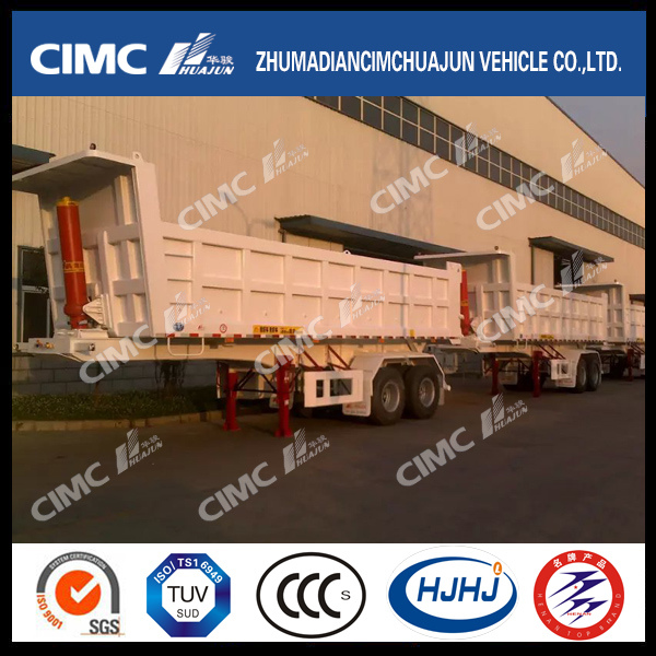 Cimc Huajun 2axle Rear Tipping/Dumping Semi Trailer 