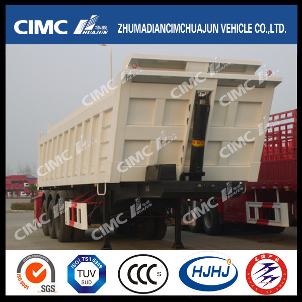 Cimc Huajun Large Capacity U-Type Rear-Tipping Semi Trailer 