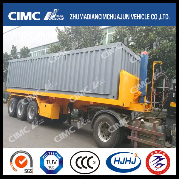 Cimc Huajun 20FT 3axle Flatbed Tipping Trailer 