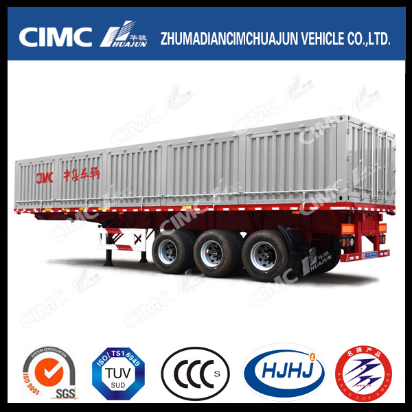 Cimc Huajjun 40FT 3axle Gooseneck Side-Tipping Semi Trailer 