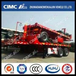 Cimc Huajun 20FT Rear-Tipping Flatbed Semi Trailer