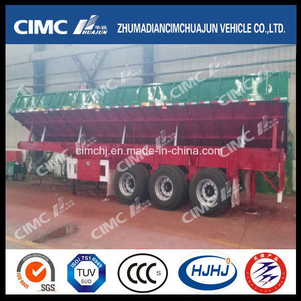 Cimc Huajun Cargo Tipper with 5 Lifting Cylinder and 1 Self-Saving Cylinder 