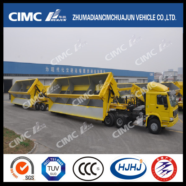 Cimc Huajun 3axle Side-Tipping Train Trailer 