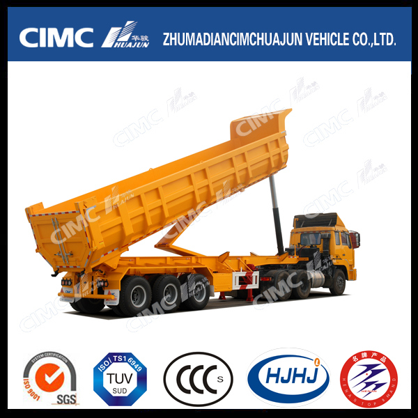 Cimc Huajun 3axle U-Cargo Tipping Trailer 