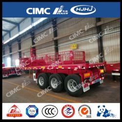 Cimc 20FT 8.5m 3axle Frontlifting/Tipping Flatbed Container Semi Trailer