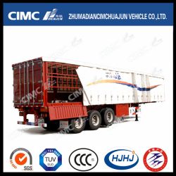 Cimc Huajun Stake/Cargo Semi Trailer with Side Curtain