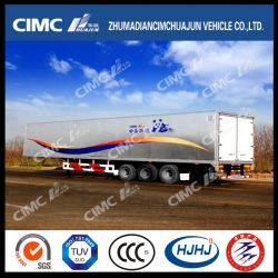 Cimc Huajun 3axle Aluminium Alloy Van/Box Semi Trailer