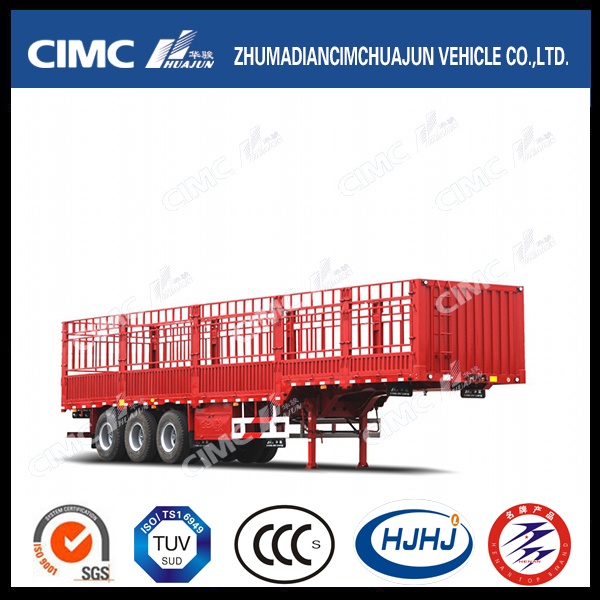 Cimc Huajun Top Quality Stake/Cargo Trailer with Gooseneck 