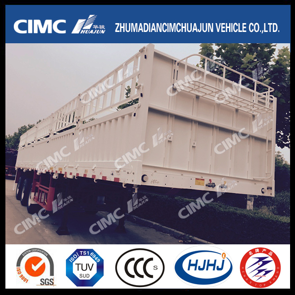 3 Axles Hot Low Price Container Stake Truck Semi Trailer 