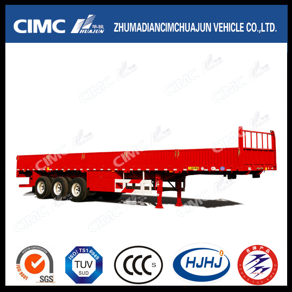 Hot 3axle High Tensile Steel Fence/Cargo Semi Trailer with Side Wall 