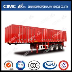 Cimc Huajun High Quality 3axle Van/Box Coal-Carrying Semi Trailer