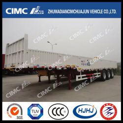 Cimc Huajun 3axle Fence/Cargo Trailer with Gooseneck