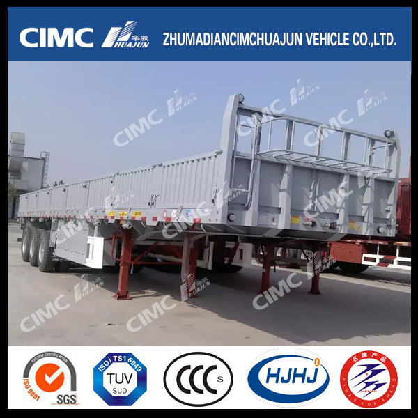 Cimc Huajun Hot Cargo/Fence Semi Trailer with Side Wall 