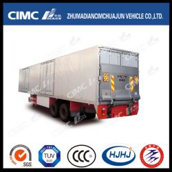 Cimc Huajun Van/Box Semi-Trailer with Rear Hydraulic Ramp