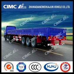 Hot Cimc Huajun 3axle Cargo/Fence Trailer with Side Wall