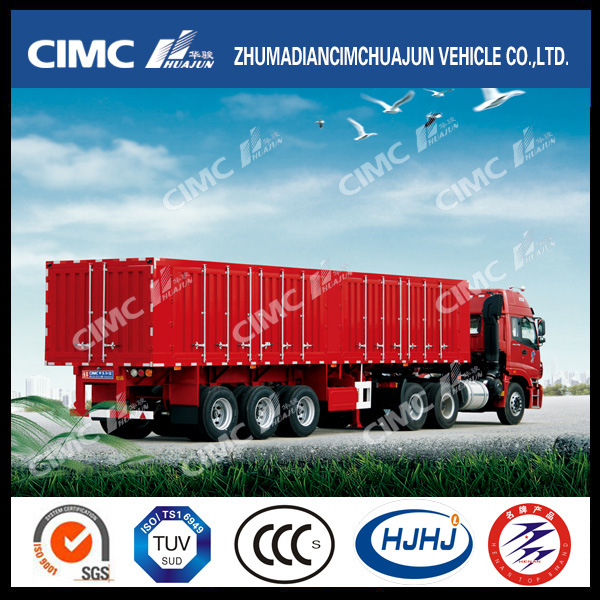 Cimc Huajun Hot Sale Coal Carrying Van/Box Trailer 