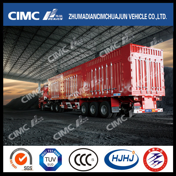 Cimc Huajun Standard 3axle Van/Box Coal-Carrying Semi Trailer 